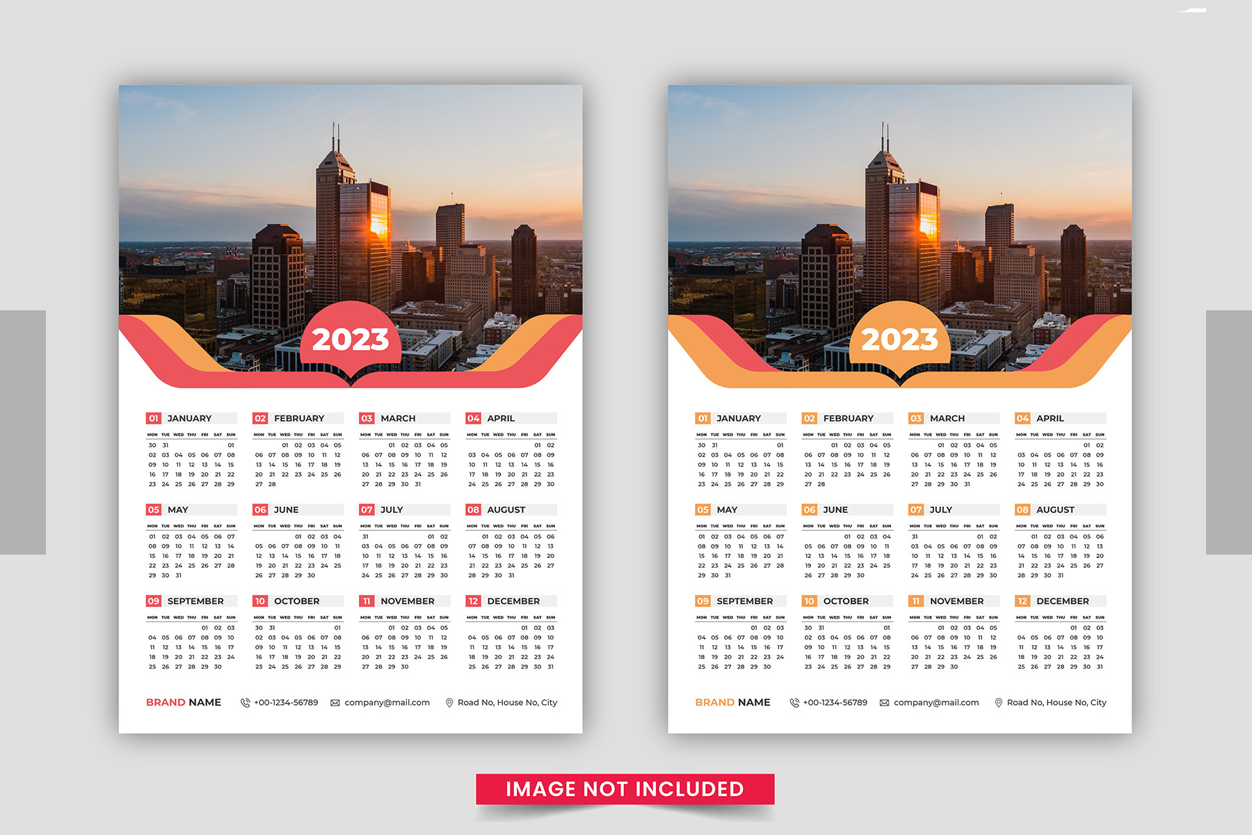 2023 Calendar design template