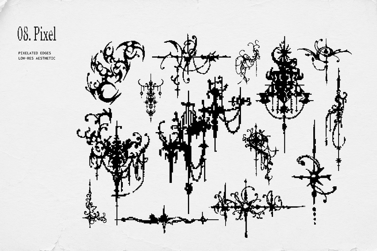 Cyber Sigilism Decorative Elements, an Object Graphic by Inartflow (Photo 12 of 18)