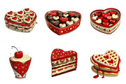 Valentine’s Day Sweets Clipart, an Illustration by DreamArtGraphic (Thumbnail 4 of 4)