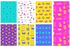 200 Geometric 90s Graphics Bundle