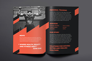 Gym Training Brochure Bifold