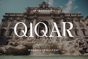 QIQAR modern serif font, a Serif Font by alanwarstd (Thumbnail 1 of 5)