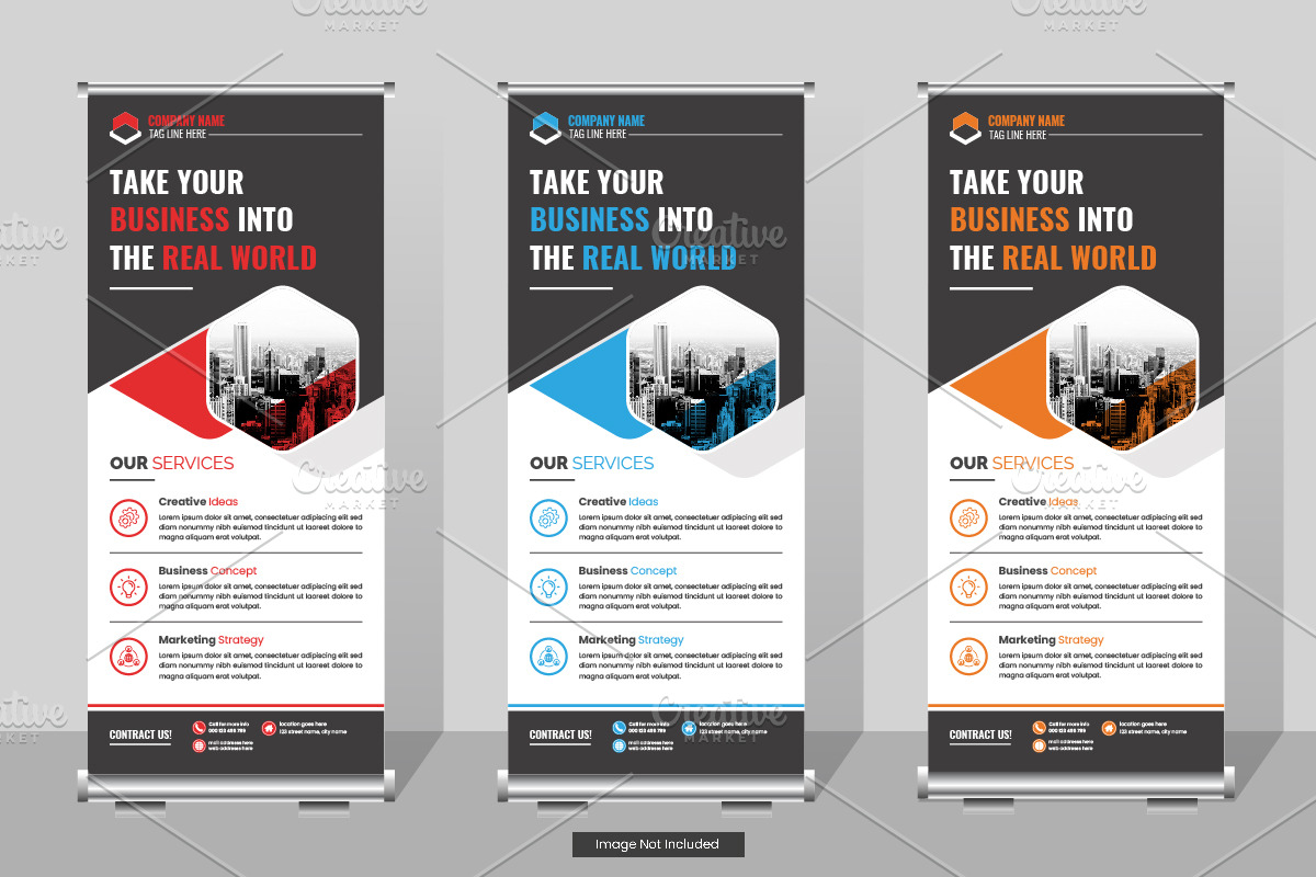 Business Roll-up Banner, a Print Template by Tanuart