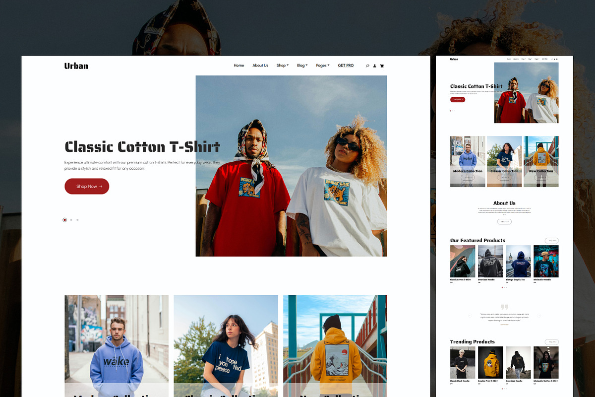 Urban – T-Shirt Store HTML Template, a HTML Template by TemplatesJungle