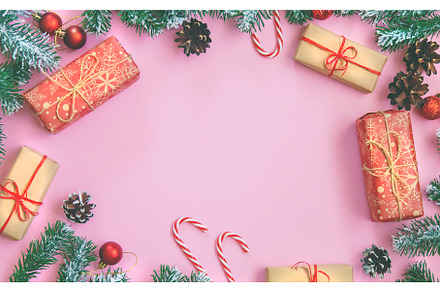 Christmas background and decor. New, a Holiday Photo by yanadjana