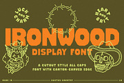 Ironwood Display Font, a Serif Font by Cactus Country (Thumbnail 1 of 5)