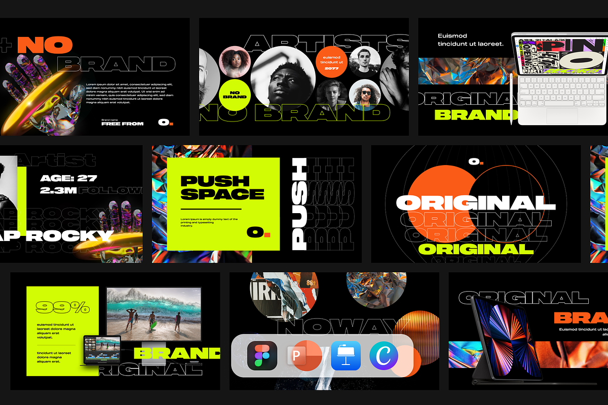 NO BRAND - Creative Presentation v2, a Presentation Template by MNML Agency (Photo 1 of 24)