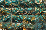 Cracked Teal & Gold Marble Textures, a Texture Graphic by Layerform (Thumbnail 4 of 4)