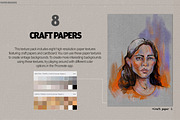 Paper Texture Brushes Procreate, a Brush Add-On by Les Frolova (Thumbnail 4 of 10)