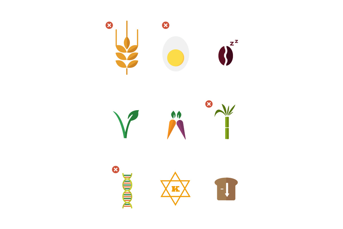Food Classification Icons, an Icon by Luxgood Creative (Photo 2 of 4)