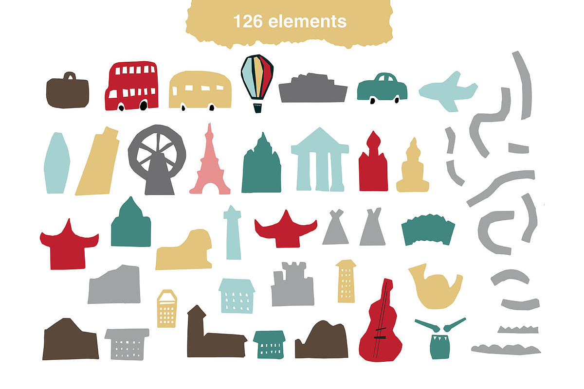 Travel collage creator, an Illustration by Maru_art (Photo 2 of 17)