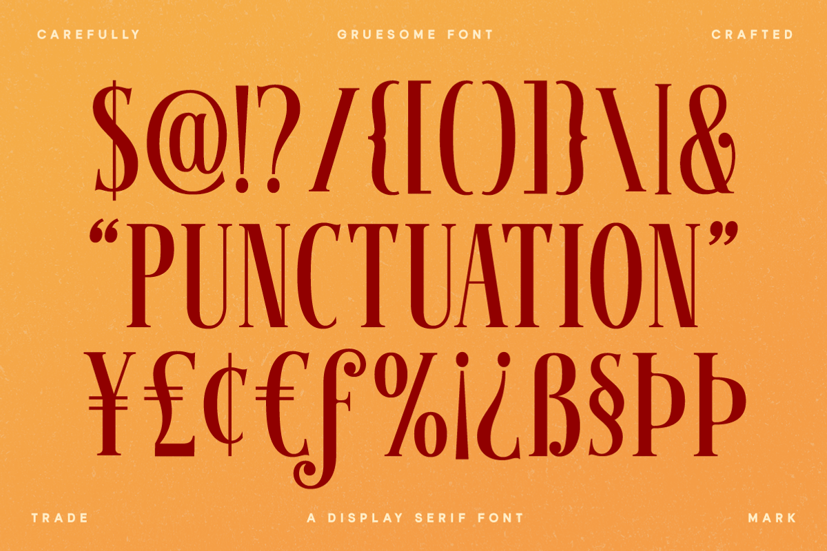 Gruesome - Display Serif Font, a Serif Font by Letterhend Studio (Photo 4 of 11)