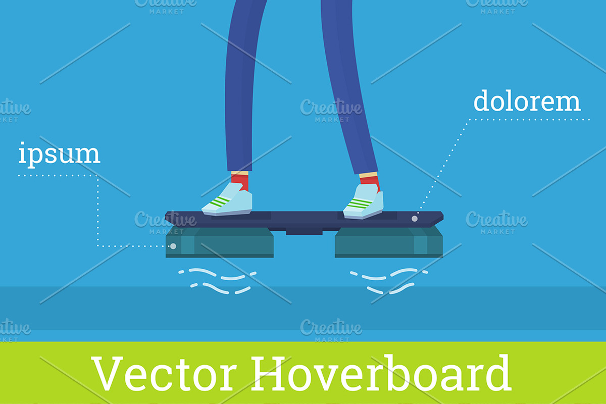 Vector Hover board illustration, a Technology Illustration by 4pixel