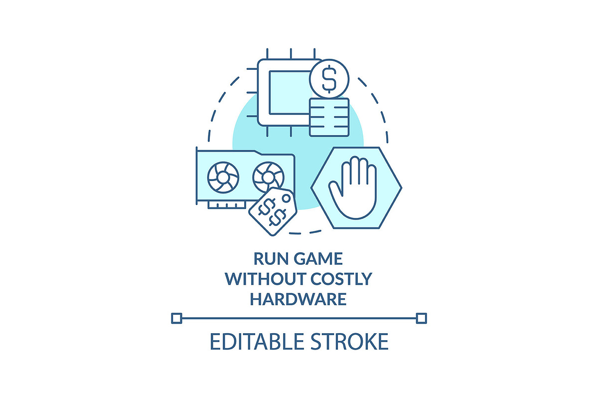 Run game without costly hardware, an Icon by IMG Visuals
