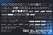 Simple Sci Fi Decals Set, an Icon by Olga Ryzychenko (Thumbnail 2 of 2)