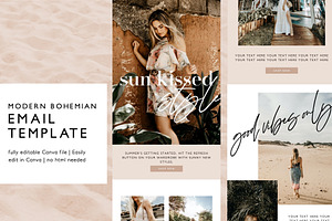 Neutral Boho Canva Email Template