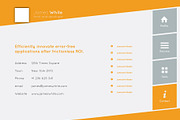 Horizontal, 4 Pages Resume, a Resume Template by 8Link (Thumbnail 2 of 5)