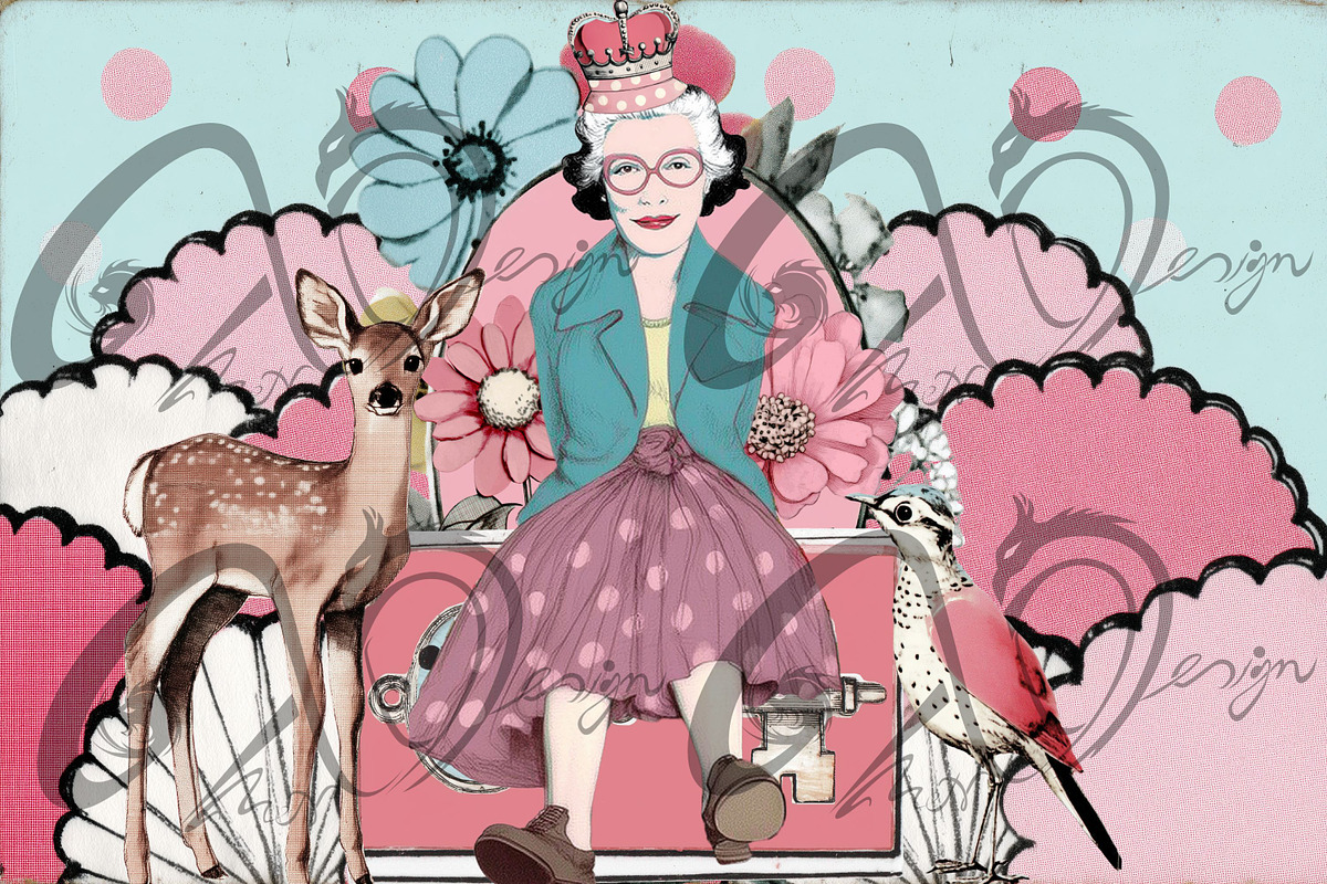 Pastel Daydream: charming clipart, a Person Illustration by NiiiNArt (Photo 3 of 8)