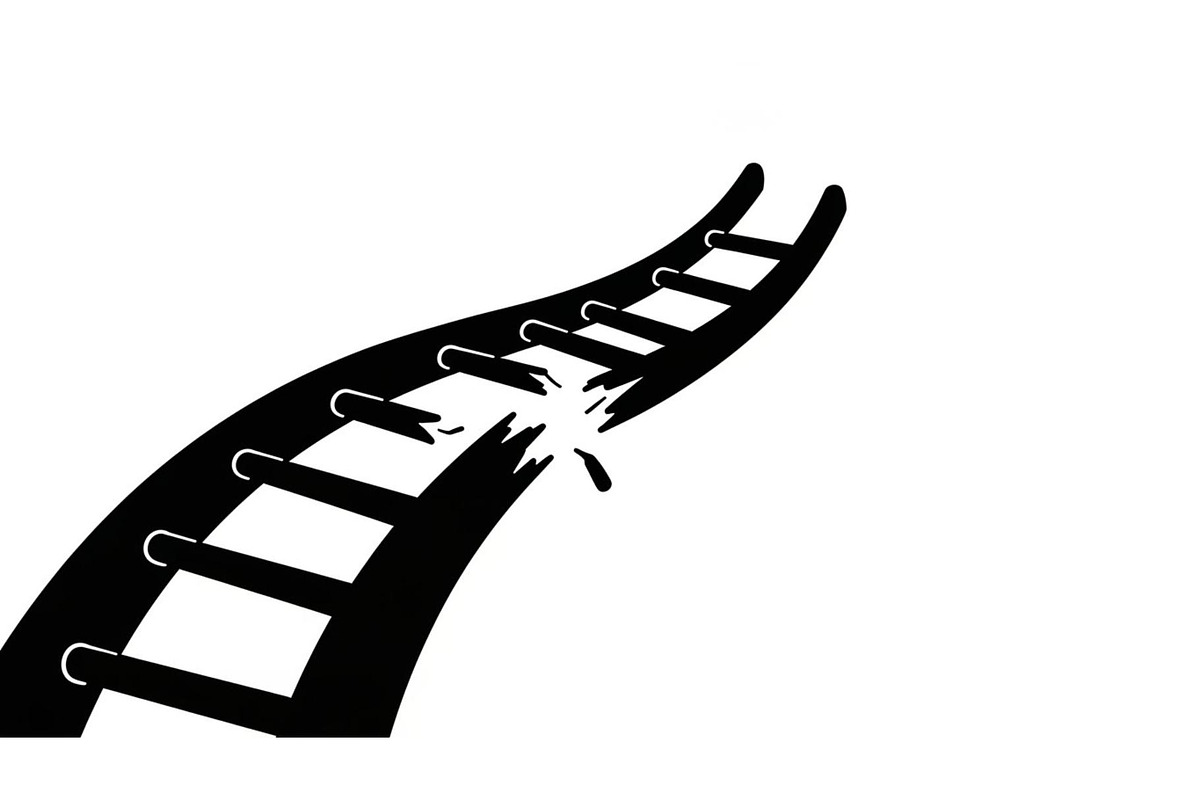 50 Broken Ladder Silhouette Bundle, an Illustration by Designs_River (Photo 48 of 51)