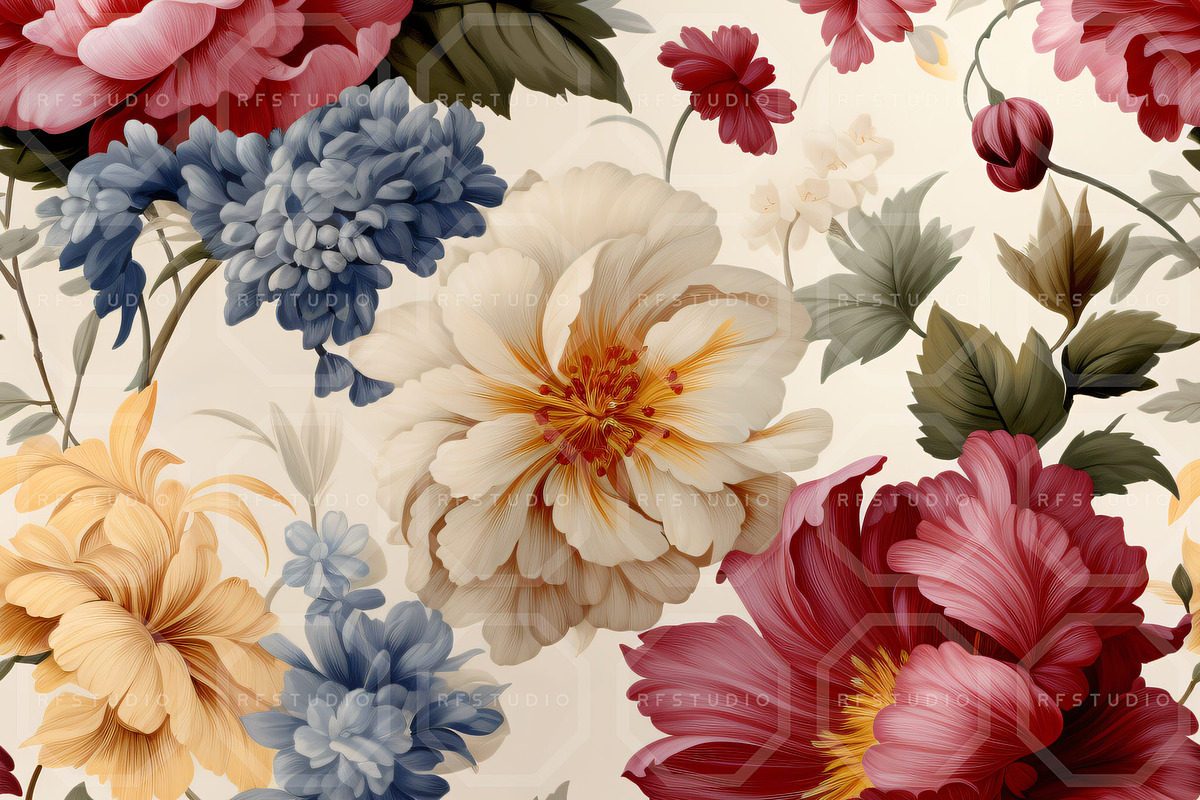 DREAMSCAPE FLORALS. Seamless Pack, a Texture Illustration by RefinedFantasyStudio (Photo 7 of 9)