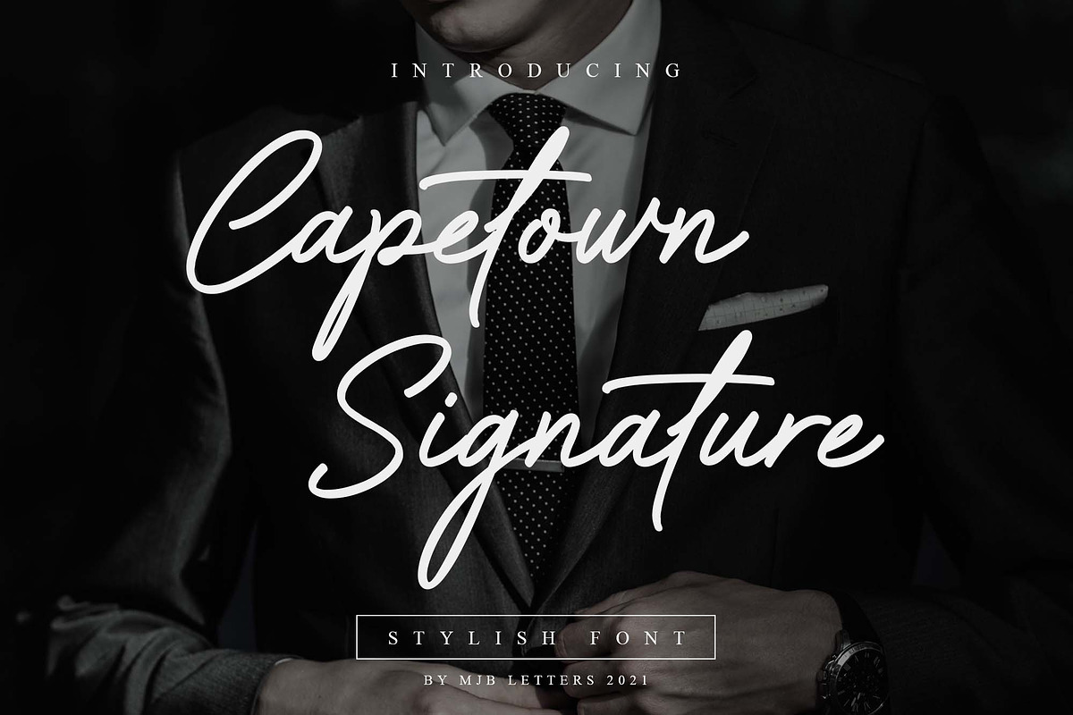Capetown Signature - Stylish Font, a Font by MJB Letters (Photo 1 of 12)