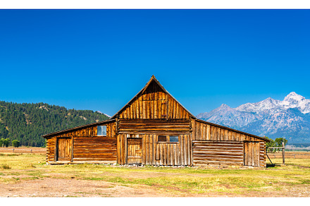 T.A. Moulton barn at Mormon Row in, a Nature Photo by Leonid Andronov