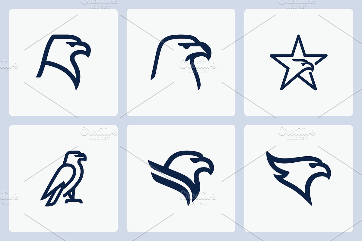 Eagle logo designs, a Branding & Logo Template by Vectorium Studio (Photo 1 of 2)