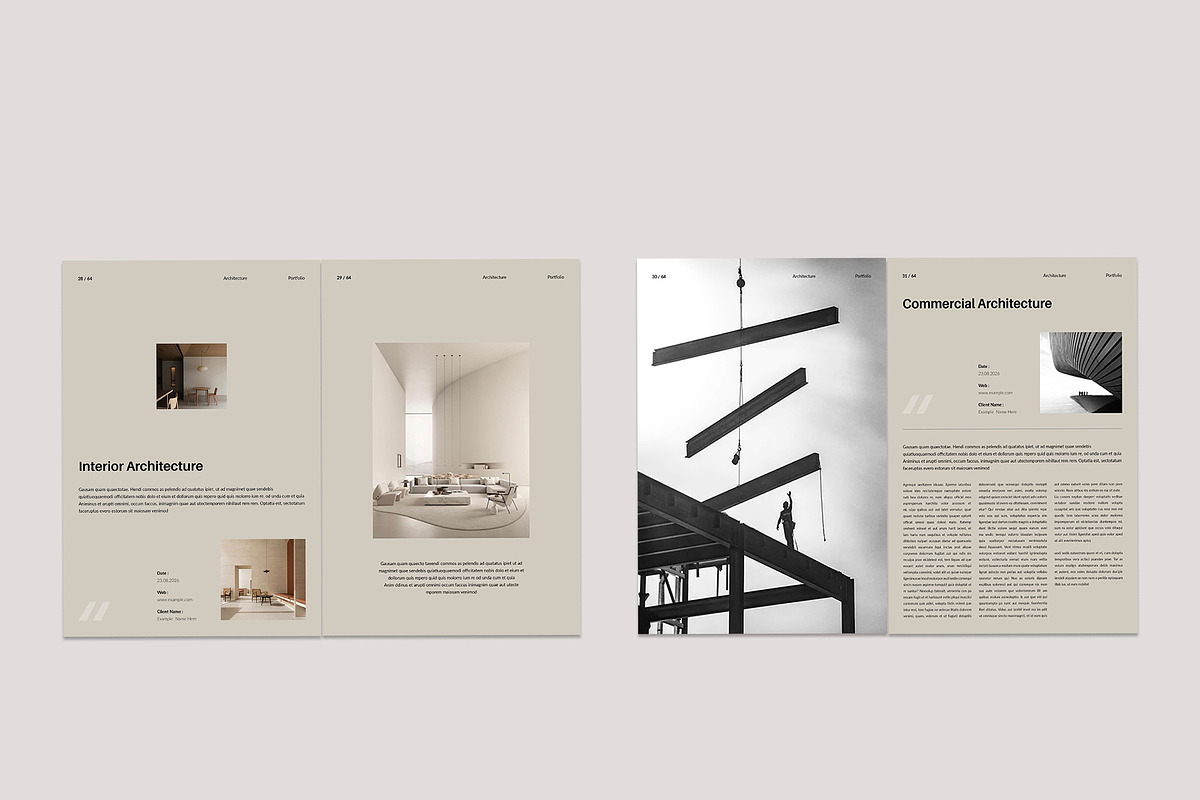 Architecture Portfolio Brochure, a Brochure Template by TemplateFolio-Shop (Photo 13 of 29)