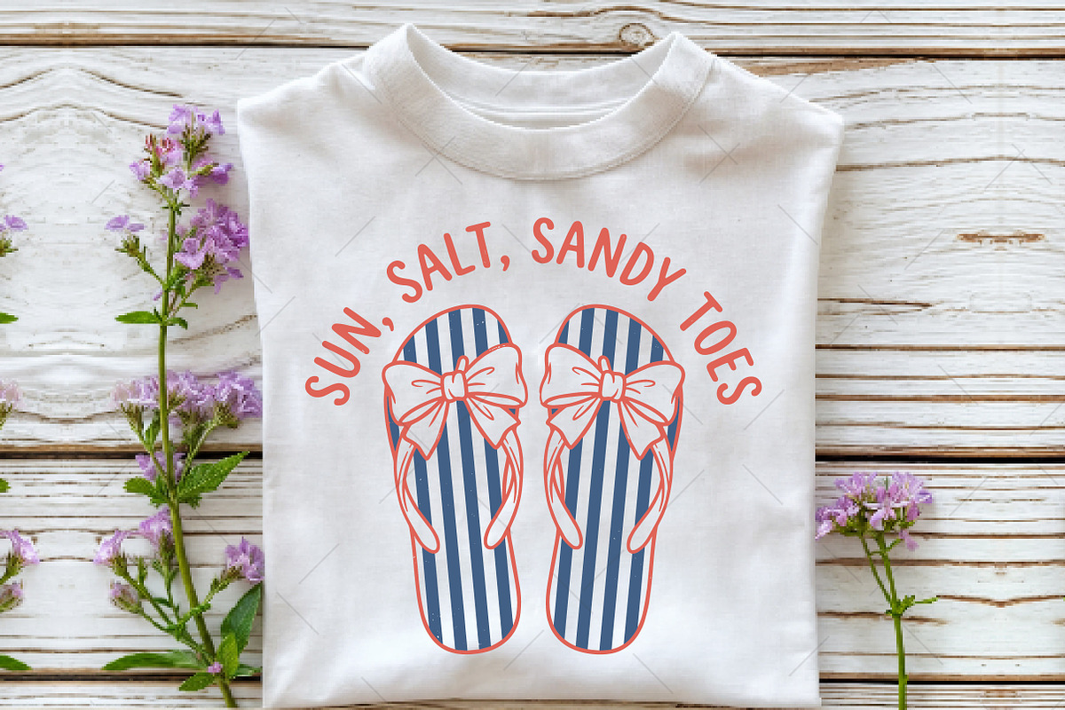 Sun Salt Sandy Toes Flip Flop PNG, an Illustration by OK Design (Photo 2 of 5)