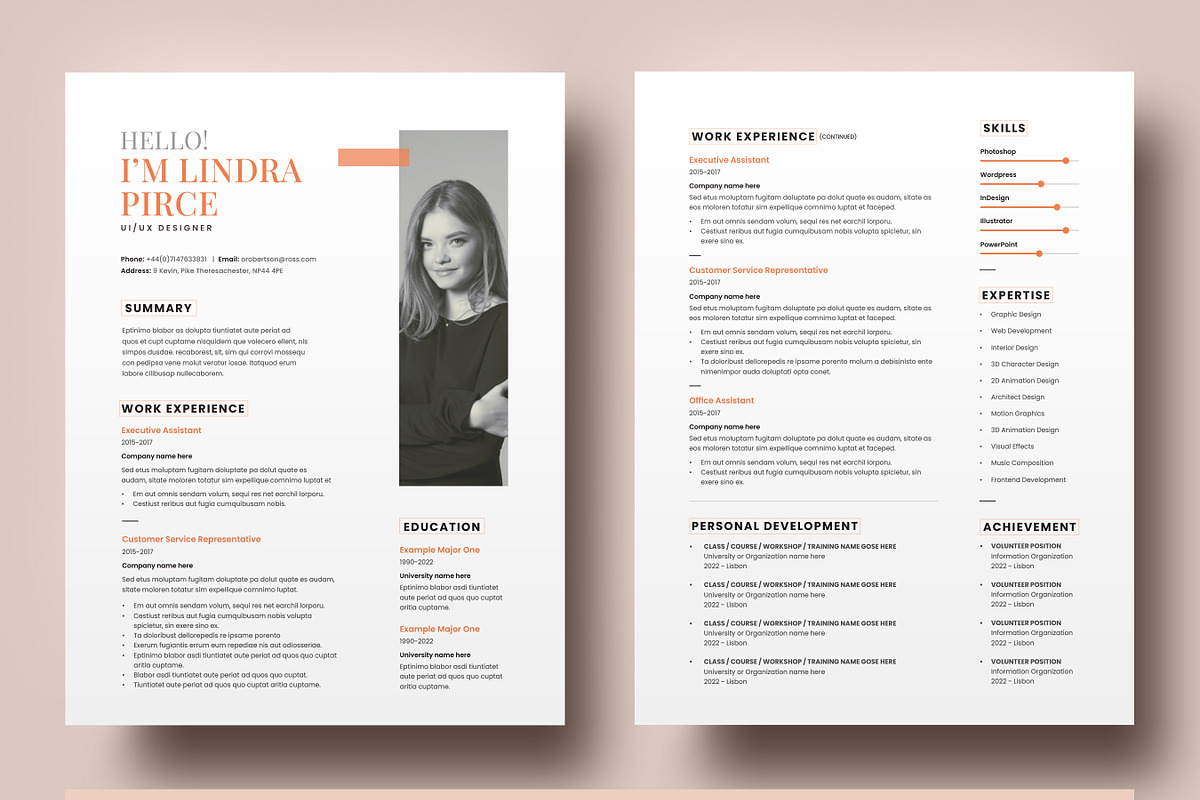 Professional Job Resume Template, a Resume Template by Niofix (Photo 4 of 6)
