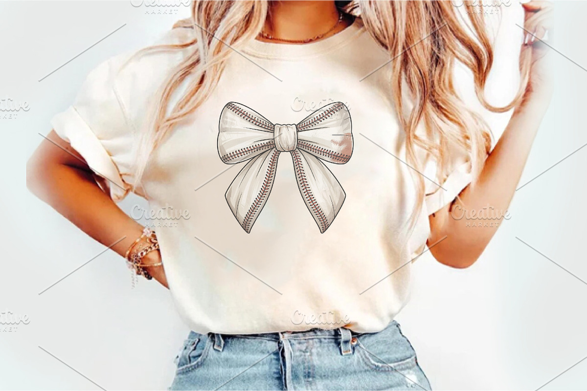 Coquette Baseball Png Shirt, an Illustration by Watercolor design (Photo 1 of 6)