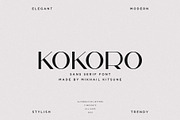 Kokoro - Modern Sans Serif, a Sans Serif Font by Mikhail Kitsune (Thumbnail 6 of 9)