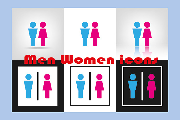 Men Women Icons