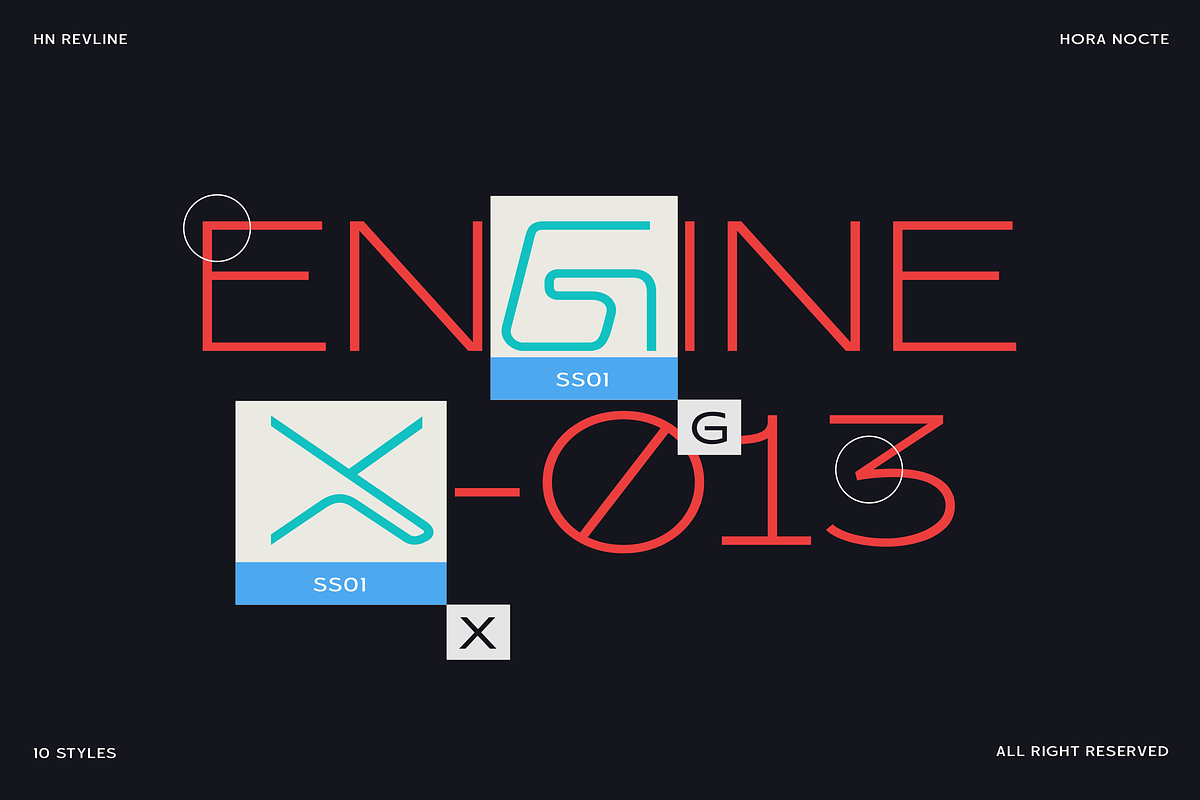 HN Revline, a Sans Serif Font by Hora Nocte (Photo 6 of 12)