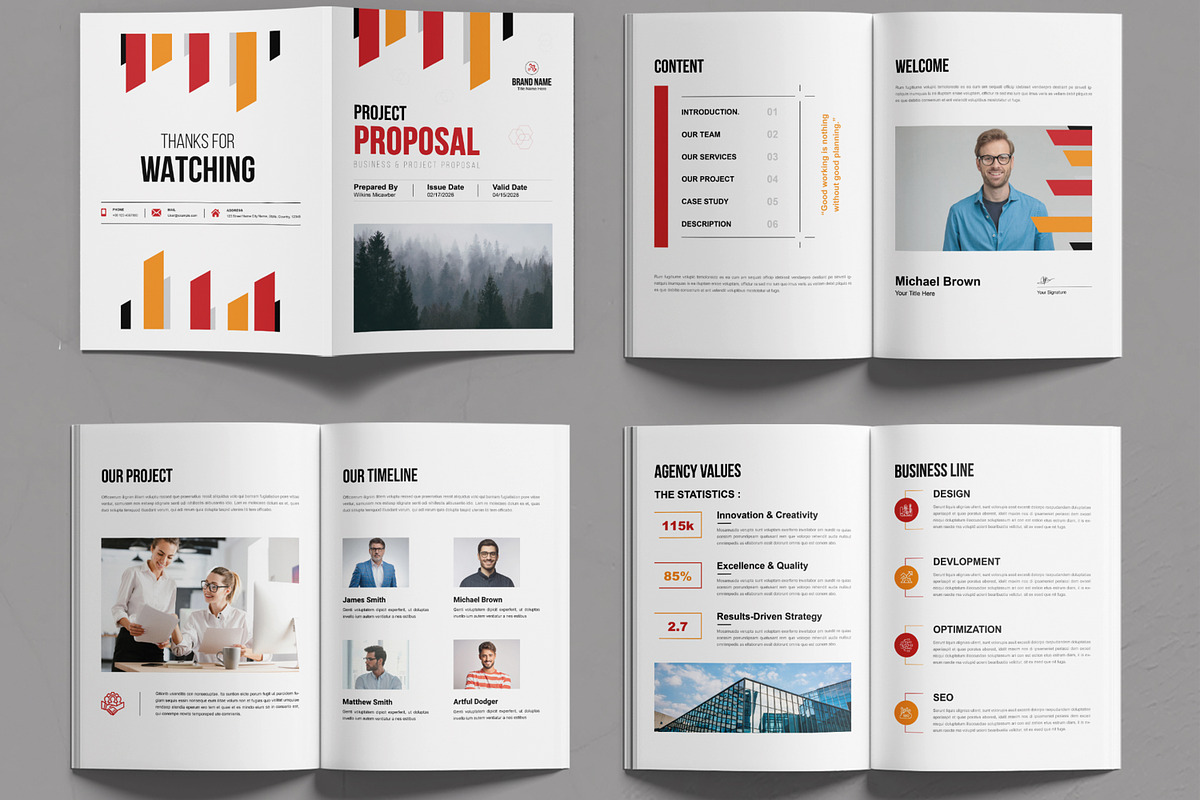 Project Proposal Design Layout | Creative Market