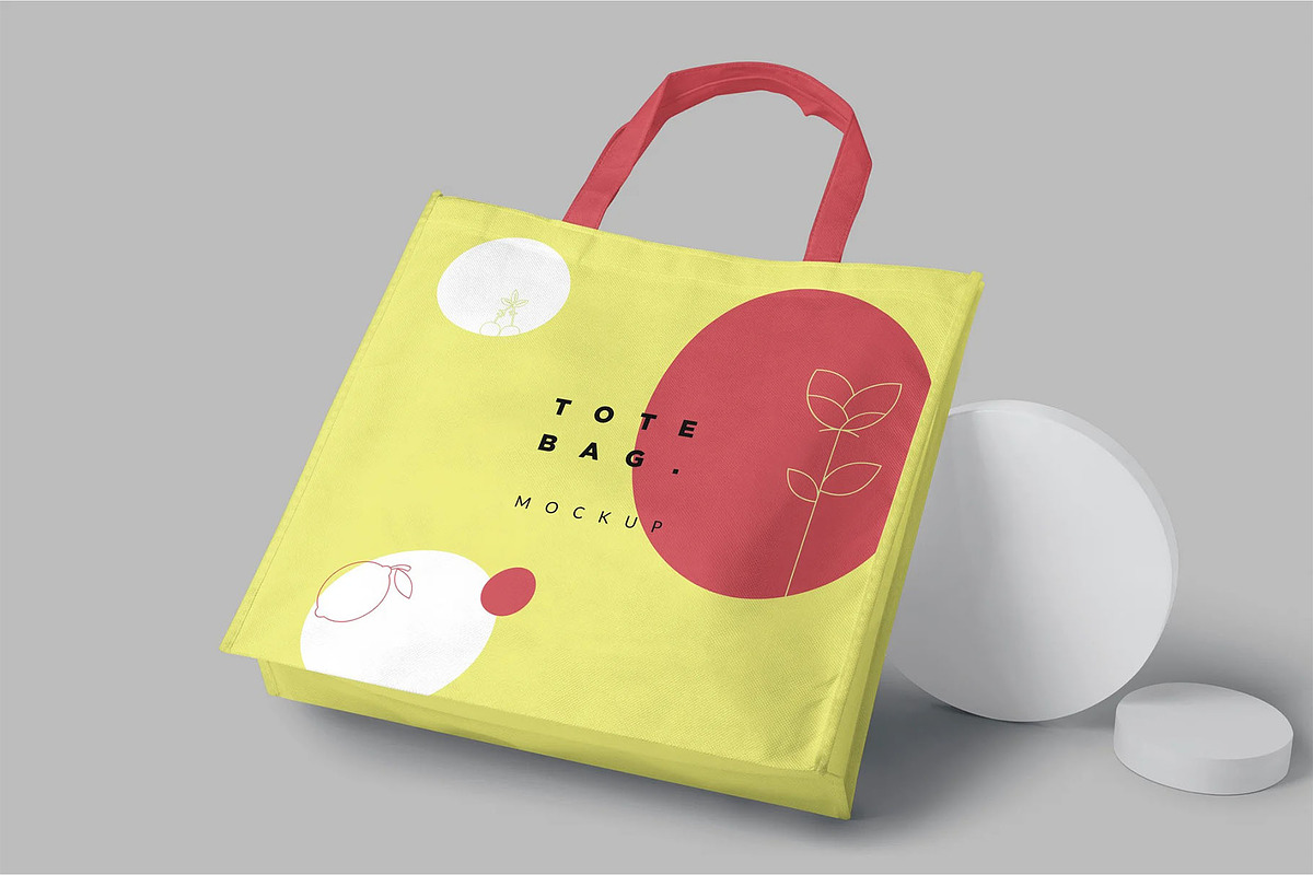 Canvas Tote Bag Mockup, a Packaging Mockup by megostudi0 (Photo 5 of 6)