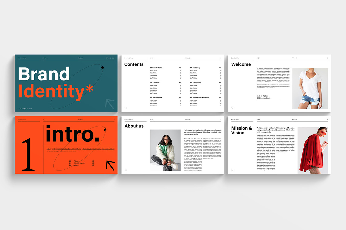 Brand Identity Guidelines Template, a Presentation Template by TemplatesForest (Photo 2 of 8)