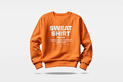 Crew Neck Sweatshirt Mockup, an Apparel Mockup by sagesmask.com (Thumbnail 1 of 5)