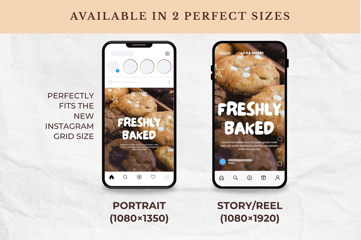 Bakery Instagram Template Canva, a Marketing Template by Anna Design Studio (Photo 3 of 11)