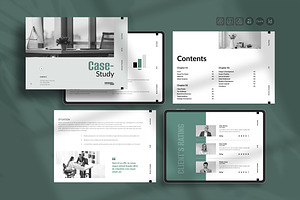 Case Study Landscape, Canva Template, a Brochure Template by TemplateFolio-Shop
