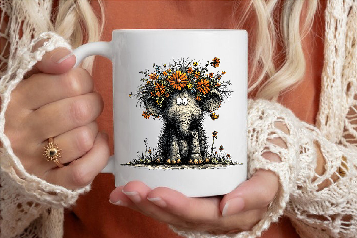 Spring Safari Whimsical Clipart, an Animal Illustration by designcity5 (Photo 5 of 5)