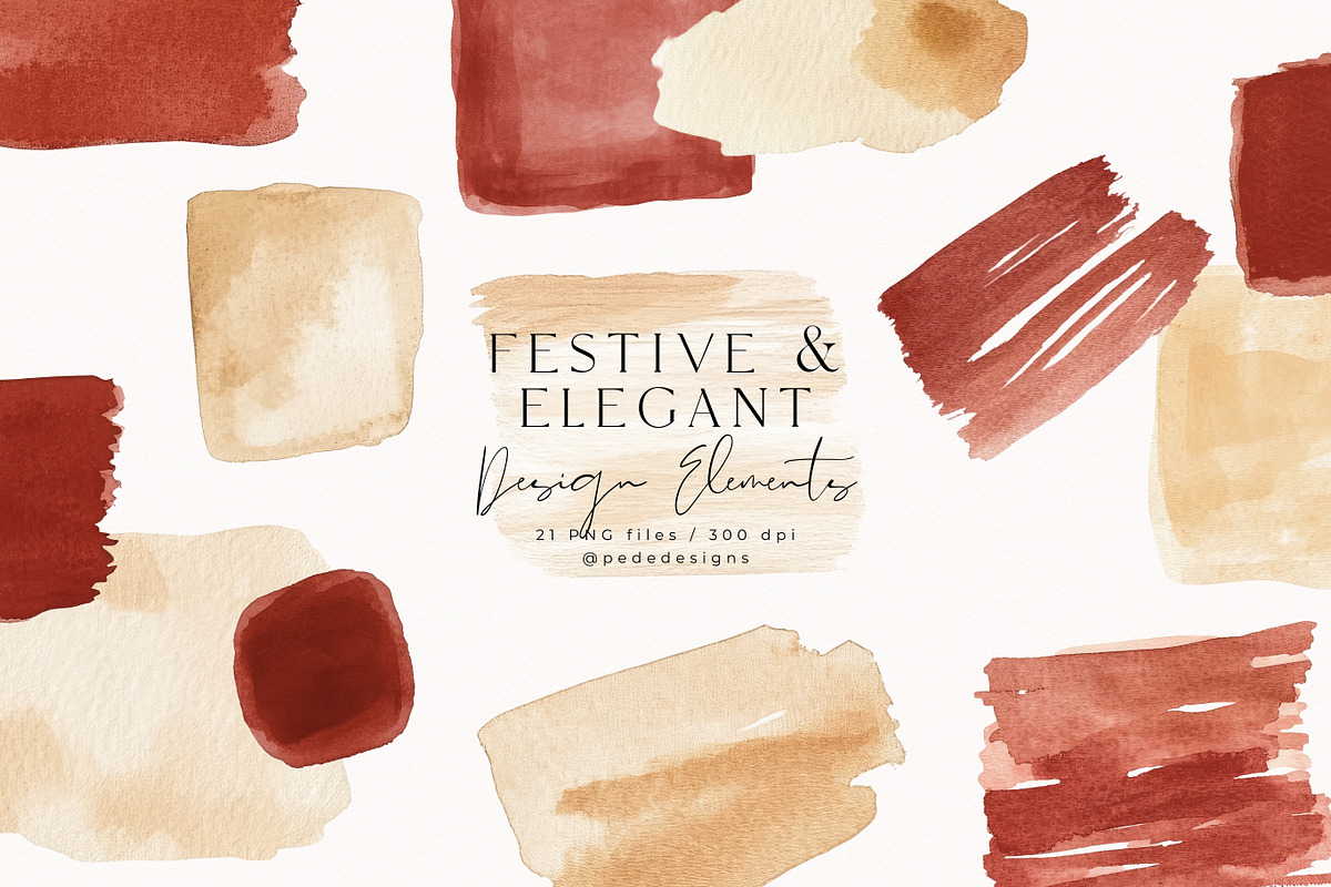 Elegant & Festive Collection, a Seasonal Illustration by PeDe Designs (Photo 18 of 31)