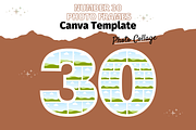 30 Photo Collage Canva Template, a Print Template by GraphiCarola (Thumbnail 1 of 6)