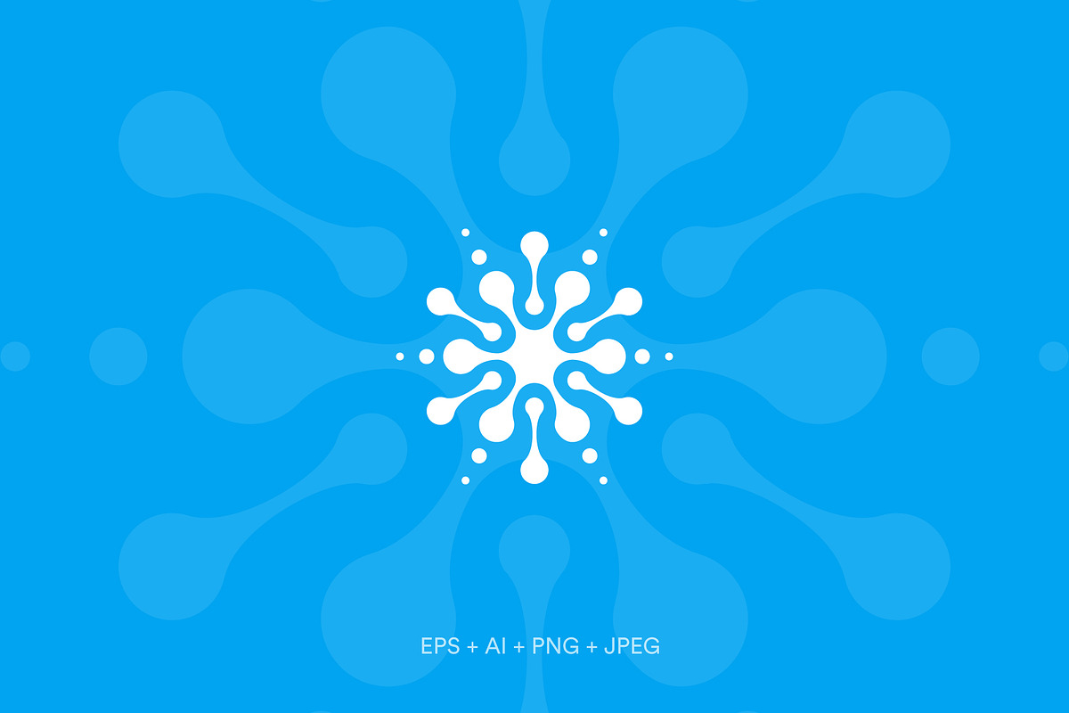 Snowflake Logo Template, a Branding & Logo Template by Artyway Logo (Photo 3 of 4)