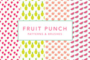 Fruit Punch Patterns & Brushes, a Pattern Graphic by MoLa (Thumbnail 1 of 4)