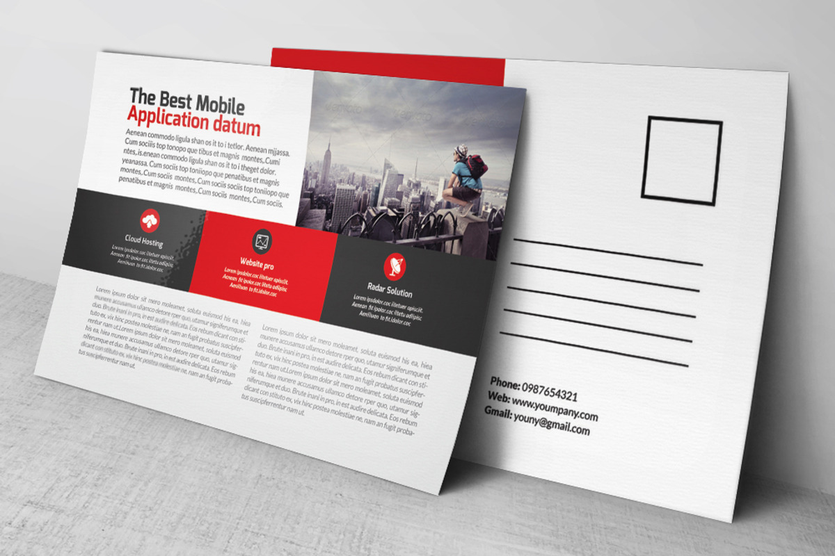 Business Finance Agency Postcard, a Card Template by Business Flyers (Photo 4 of 4)