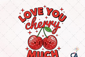Love You Cherry Much PNG, an Illustration by Creative Art