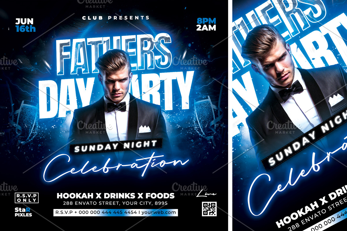 Fathers Day Flyer, a Flyer Template by StarPixles11 (Photo 3 of 3)