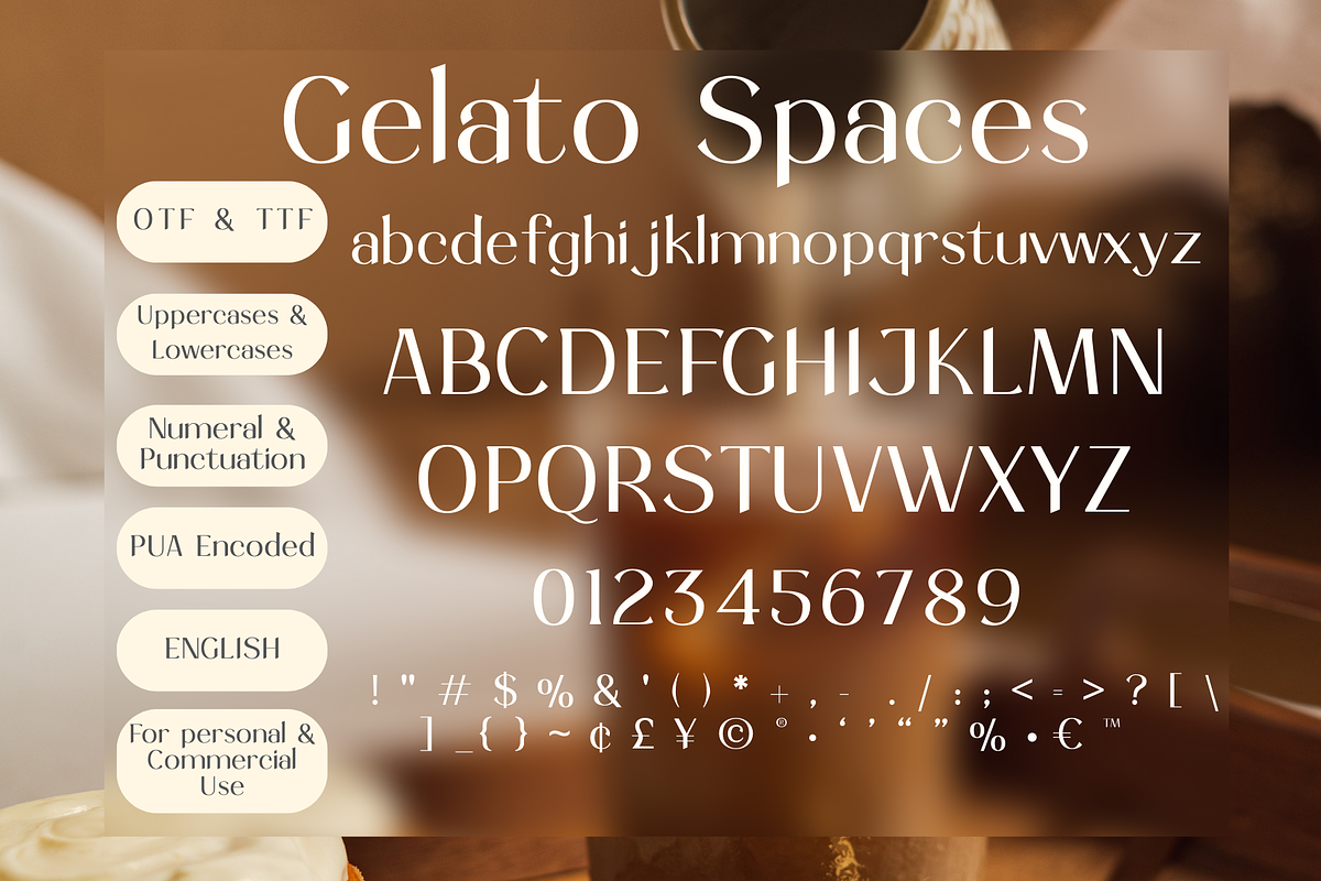 Gelato Spaces: Modern Sans Serif, a Sans Serif Font by The Gelato Type (Photo 2 of 10)
