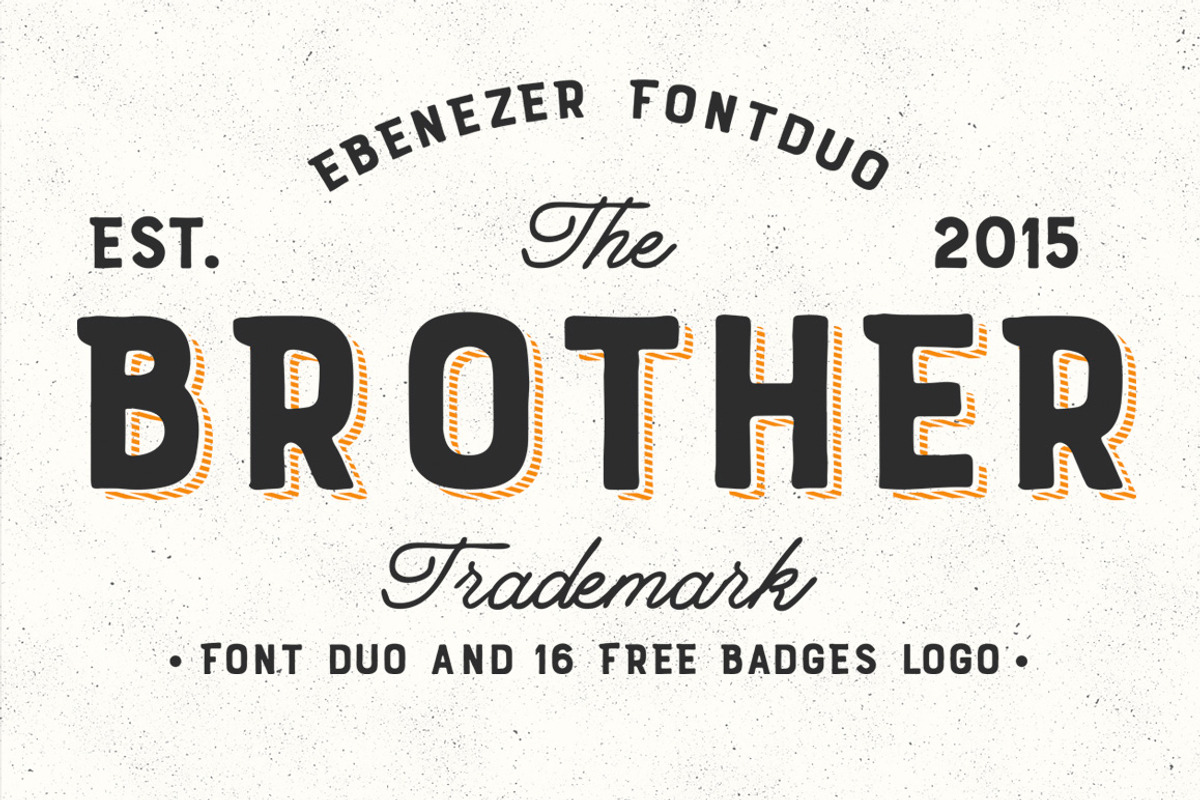 Brother Font Duo (Bonus), a Sans Serif Font by Anxiety Studio (Photo 1 of 8)